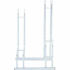 Loisirs De Plein Air-vidaXL Support de vélo au sol autoportant pour 2 vélos acier galvanisé Argent