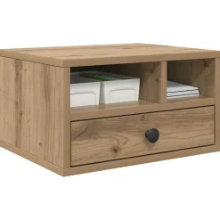 vidaXL Support d'imprimante Chêne artisanal 40 x 32 x 24 cm