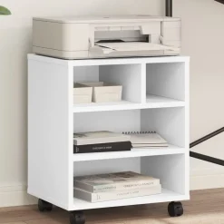 vidaXL Support d'imprimante avec roulettes 41x32x48 cm