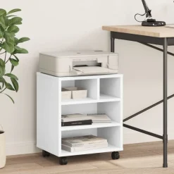 vidaXL Support d'imprimante avec roulettes 41x32x48 cm