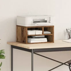 Appareils Électroniques-vidaXL Support d'imprimante 40 x 32 x 22,5 cm Bois ancien