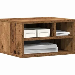 Appareils Électroniques-vidaXL Support d'imprimante 40 x 32 x 22,5 cm Bois ancien