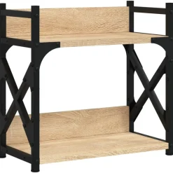vidaXL Support d'imprimante à 2 niveaux chêne sonoma 40x20x40 cm