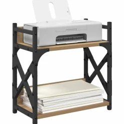 vidaXL Support d'imprimante Chêne artisanal 40 x 20 x 40 cm