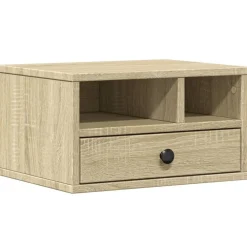 vidaXL Support d'imprimante chêne sonoma 40x32x22,5 cm bois ingénierie