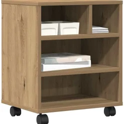 vidaXL Support d'imprimante chêne artisanal 41 x 32 x 48 cm