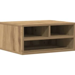 vidaXL Support d'imprimante Chêne artisanal 49 x 40 x 22,5 cm