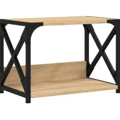 vidaXL Support d'imprimante à 2 niveaux chêne sonoma 44x26x31,5 cm