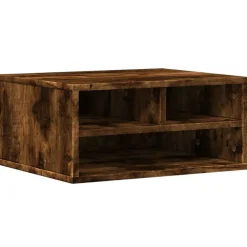 vidaXL Support d'imprimante chêne fumé 49x40x22,5 cm bois d'ingénierie