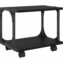 Appareils Électroniques-vidaXL Support d'imprimante Chêne noir 41 x 28 x 33.5 cm Ch&ecirc;ne noir