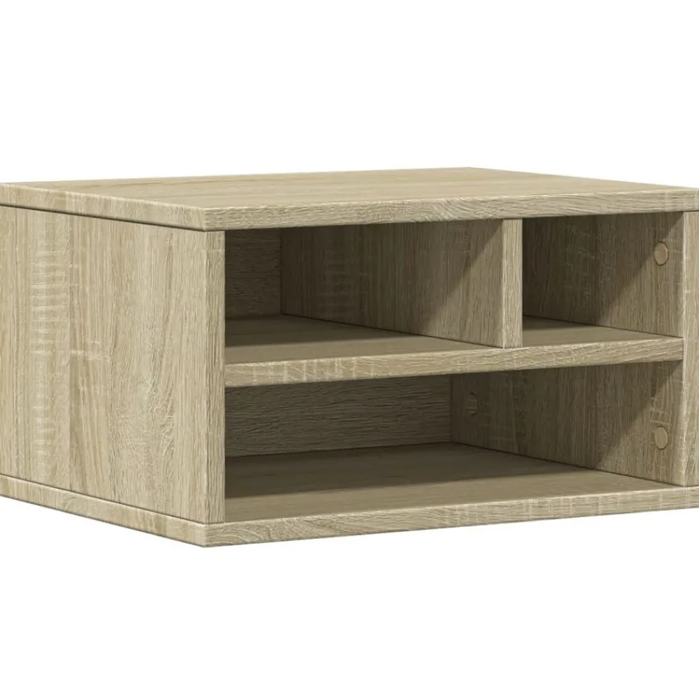 Appareils Électroniques-vidaXL Support d'imprimante chêne sonoma 40x32x22,5 cm bois ingénierie Chêne sonoma