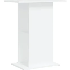 Articles Pour Animaux De Compagnie-vidaXL Support pour aquarium 60,5x36x72,5 cm bois d'ingénierie Blanc