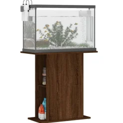 Articles Pour Animaux De Compagnie-vidaXL Support pour aquarium chêne marron 75x36x72,5 cm Ch&ecirc;ne marron