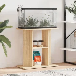 vidaXL Support pour aquarium chêne sonoma 60x30x60cm bois d'ingénierie