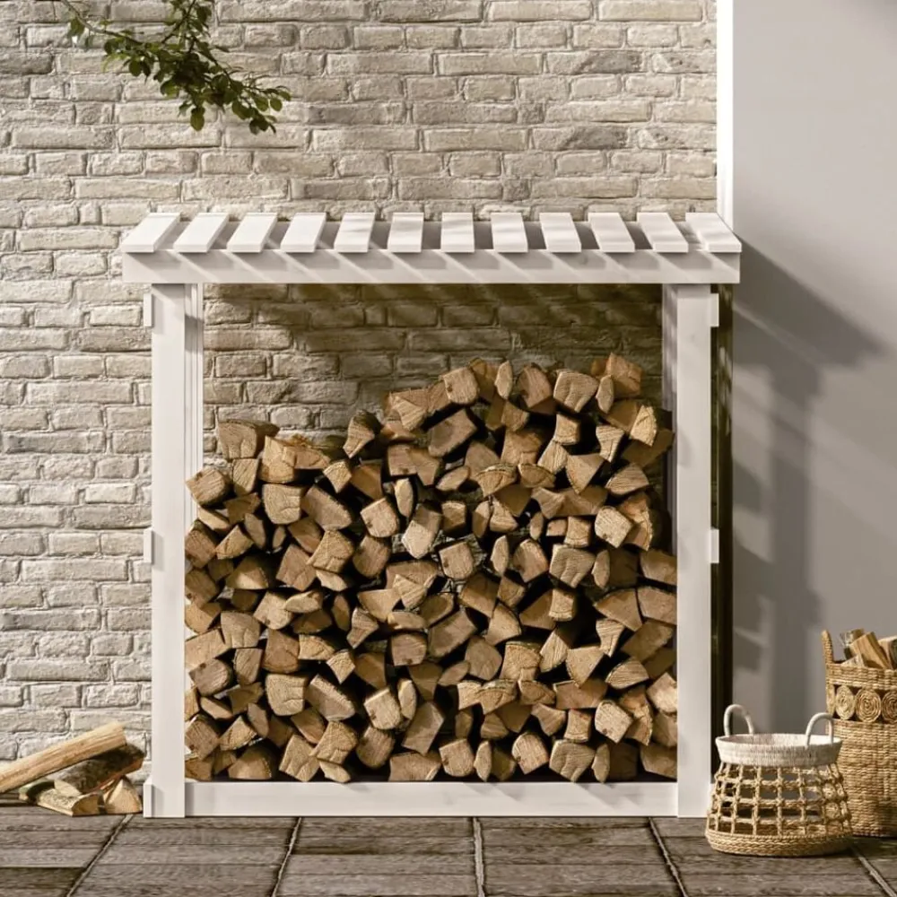 vidaXL Support pour bois de chauffage 108x64,5x109cm Bois de pin