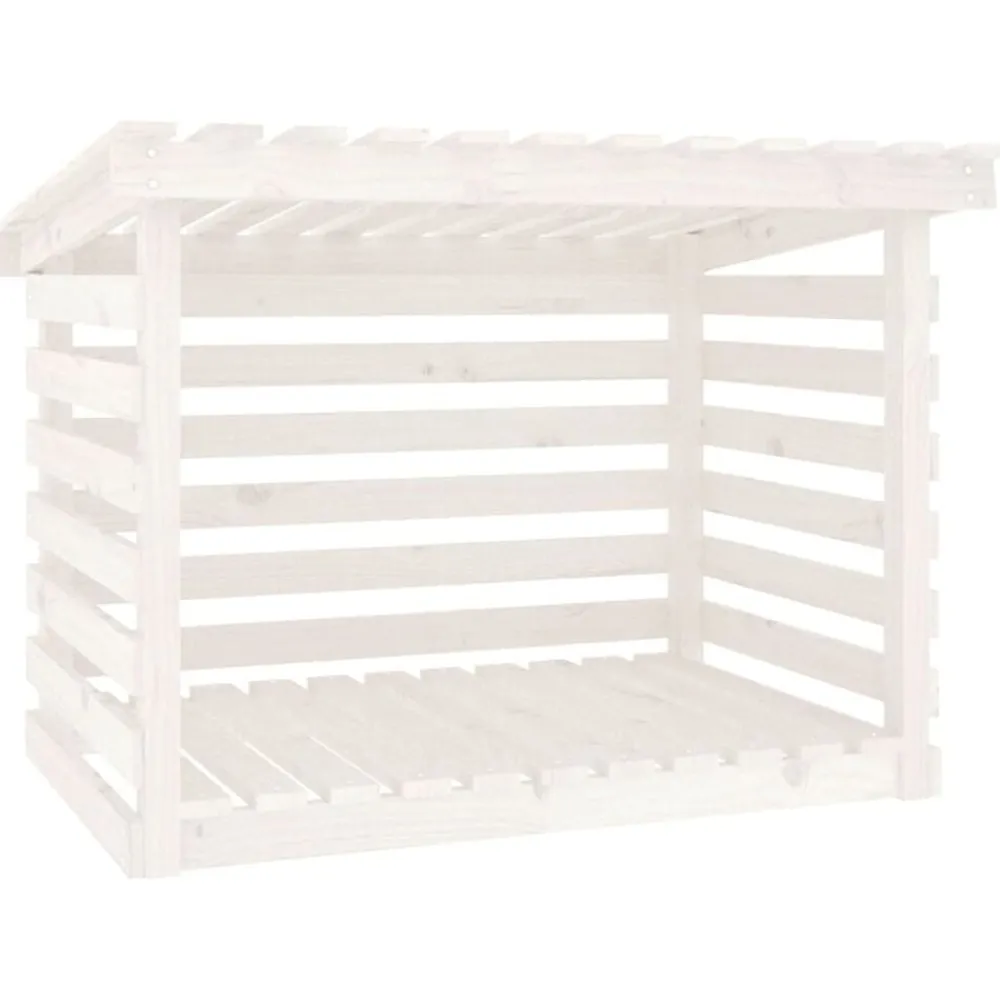 vidaXL Support pour bois de chauffage 108x73x79 cm Bois de pin