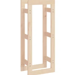 vidaXL Support pour bois de chauffage 41x25x100 cm Bois de pin massif