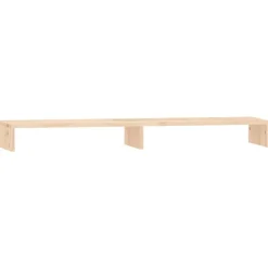 vidaXL Support pour moniteur 100x27x10 cm Bois de pin solide