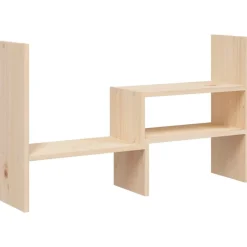 vidaXL Support pour moniteur (39-72)x17x43 cm Bois de pin solide