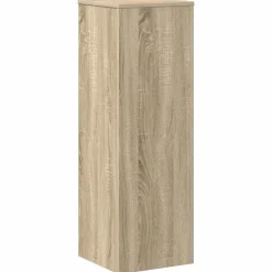 Pelouses & Jardins-vidaXL Support pour plantes chêne sonoma 33x33x100cm bois d'ingénierie Ch&ecirc;ne sonoma