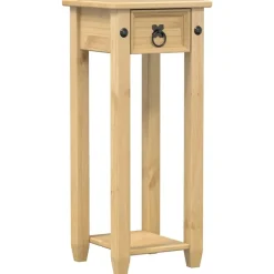 Pelouses & Jardins-vidaXL Support pour plantes Corona 30x30x73 cm bois de pin massif Cire d'abeille
