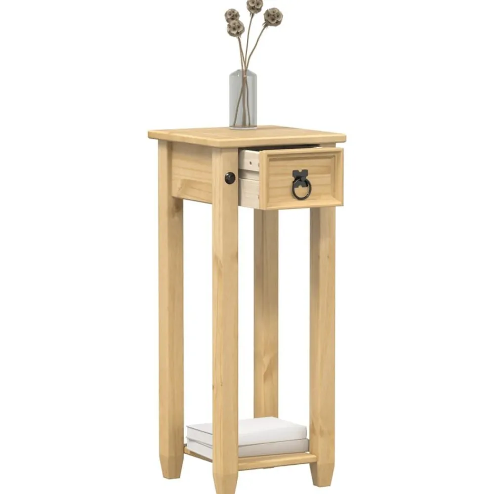 Pelouses & Jardins-vidaXL Support pour plantes Corona 30x30x73 cm bois de pin massif Cire d'abeille
