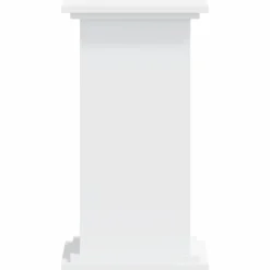 Pelouses & Jardins-vidaXL Support pour plantes 33x33x60 cm bois d'ingénierie Blanc