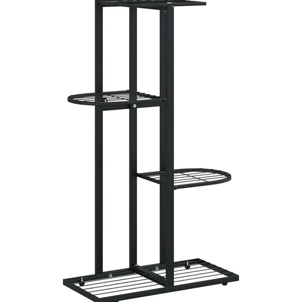 vidaXL Support pour plantes 4 niveaux 43x22x76 cm Métal