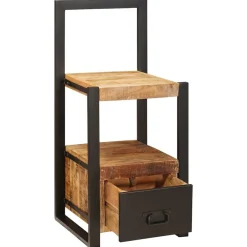 vidaXL Support valet Marron 40 x 40 x 90 cm Bois de mangue massif