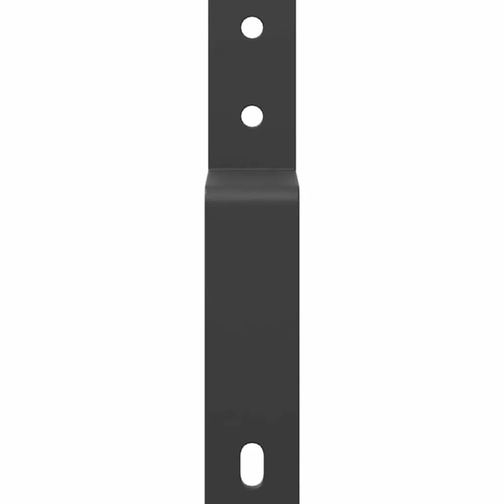 Matériaux De Construction-vidaXL Supports de dérivation pour portes de grange 5 pcs rails plats