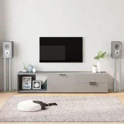 vidaXL Supports de haut-parleurs 2 pcs é verre trempé 3 piliers