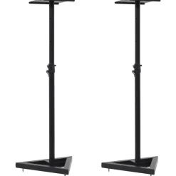 Appareils Électroniques-vidaXL Supports de haut-parleur de moniteur de studio 2 pcs Noir Acier