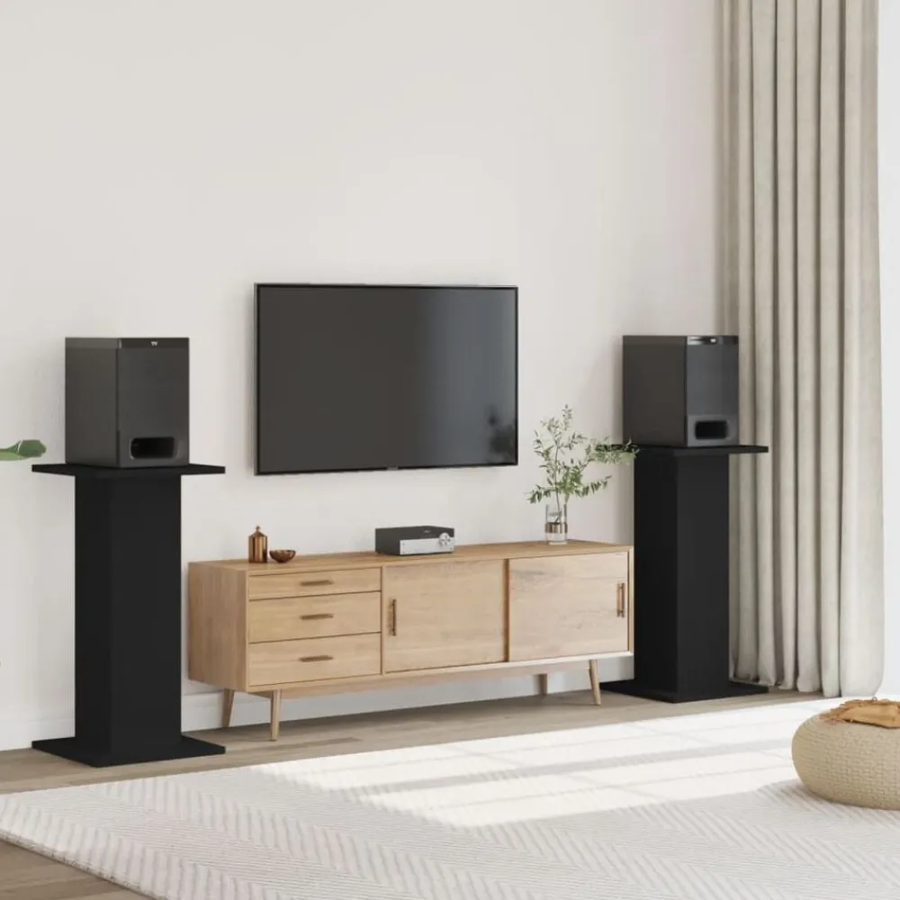 vidaXL Supports de haut-parleurs 2 pcs bois d'ingénierie