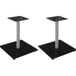 vidaXL Supports de haut-parleurs 2 pcs 1 pilier