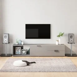 vidaXL Supports de haut-parleurs 2 pcs 1 pilier