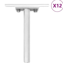Accessoires De Quincaillerie-vidaXL Supports d'étagères flottantes 12pcs invisible acier au carbone