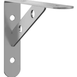 vidaXL Supports d'étagères 4pcs 15x2,5x11,5cm é acier inoxydable