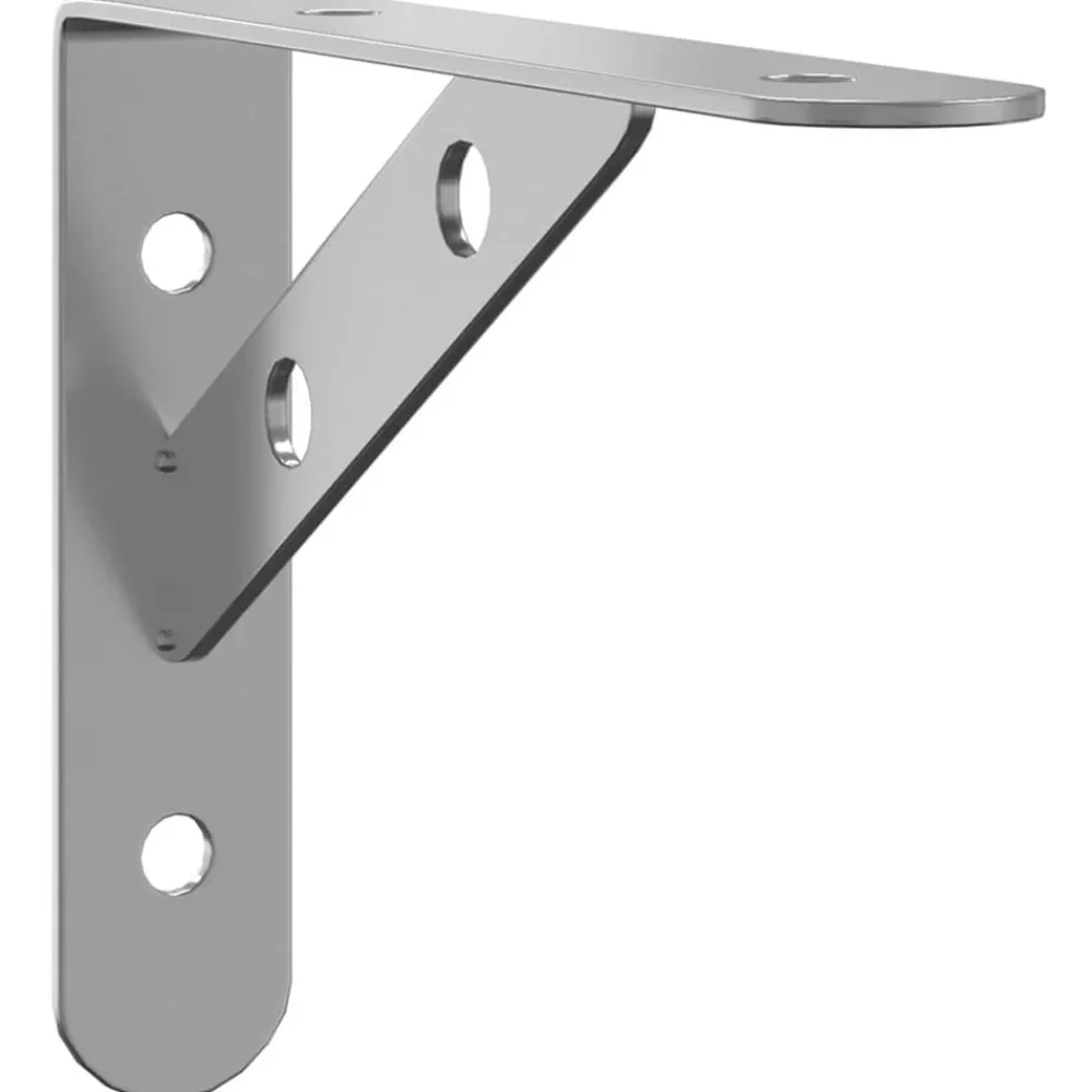 vidaXL Supports d'étagères 4pcs 15x2,5x11,5cm é acier inoxydable