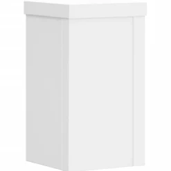 Pelouses & Jardins-vidaXL Supports pour plantes 2 pcs 10x10x18 cm bois d'ingénierie Blanc