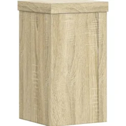 Pelouses & Jardins-vidaXL Supports pour plantes 2 pcs chêne sonoma bois d'ingénierie Ch&ecirc;ne sonoma