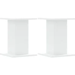 Pelouses & Jardins-vidaXL Supports pour plantes 2 pcs 30x30x40 cm bois d'ingénierie Blanc