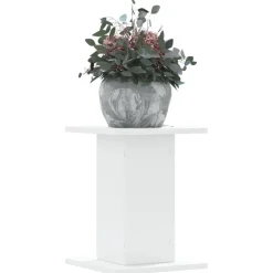 Pelouses & Jardins-vidaXL Supports pour plantes 2 pcs 30x30x40 cm bois d'ingénierie Blanc