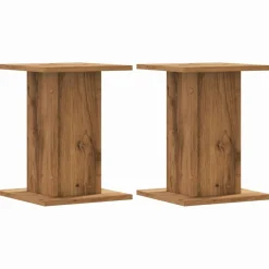 Pelouses & Jardins-vidaXL Supports pour plantes 2 pcs chêne artisanal bois d'ingénierie Ch&ecirc;ne