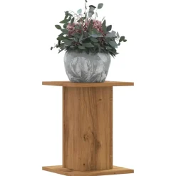 Pelouses & Jardins-vidaXL Supports pour plantes 2 pcs chêne artisanal bois d'ingénierie Ch&ecirc;ne