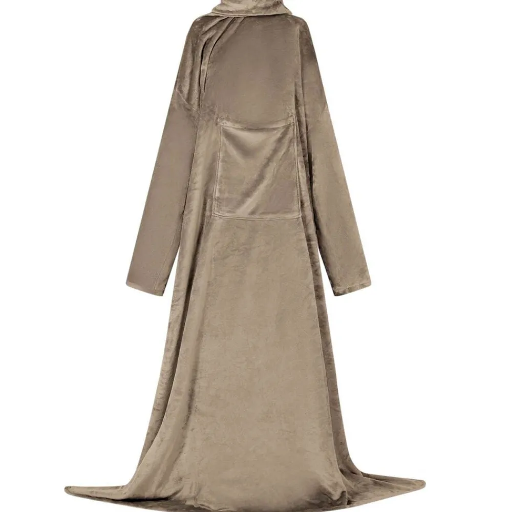 Vêtements & Accessoires-vidaXL Sweat à capuche couverture F Flanelle Camel