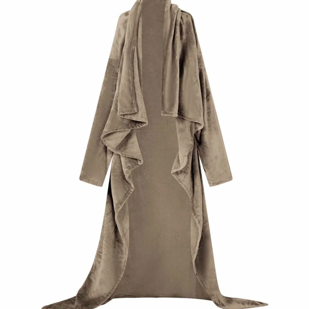 Vêtements & Accessoires-vidaXL Sweat à capuche couverture F Flanelle Camel