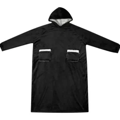 Vêtements & Accessoires-vidaXL Sweat à capuche couverture M Polaire et flanelle Noir