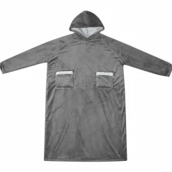 Vêtements & Accessoires-vidaXL Sweat à capuche couverture M Polaire et flanelle Gris foncé