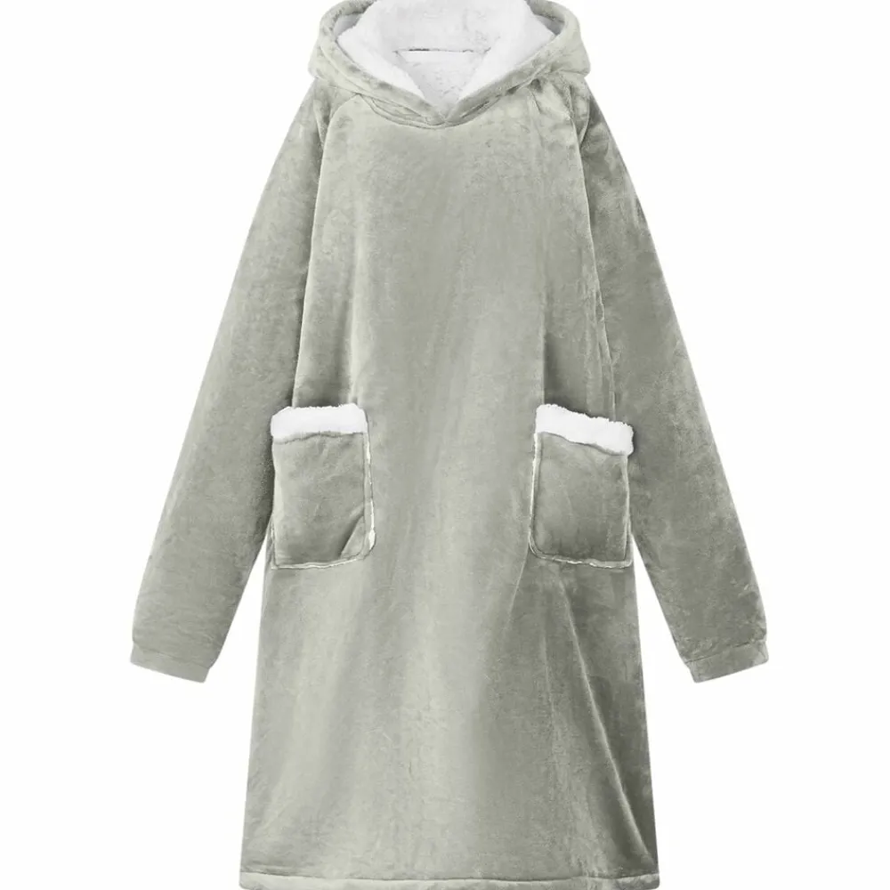 vidaXL Sweat à capuche couverture M Polaire et flanelle