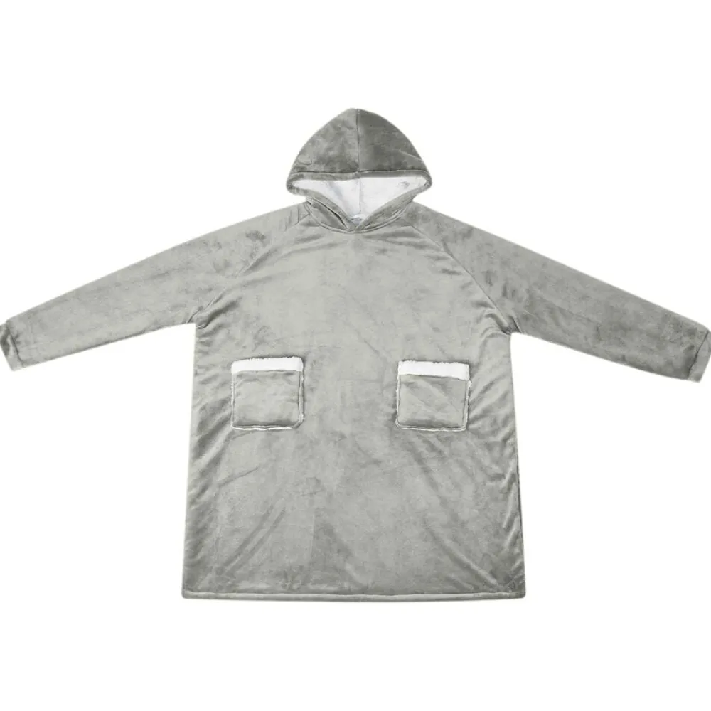 vidaXL Sweat à capuche couverture M Polaire et flanelle